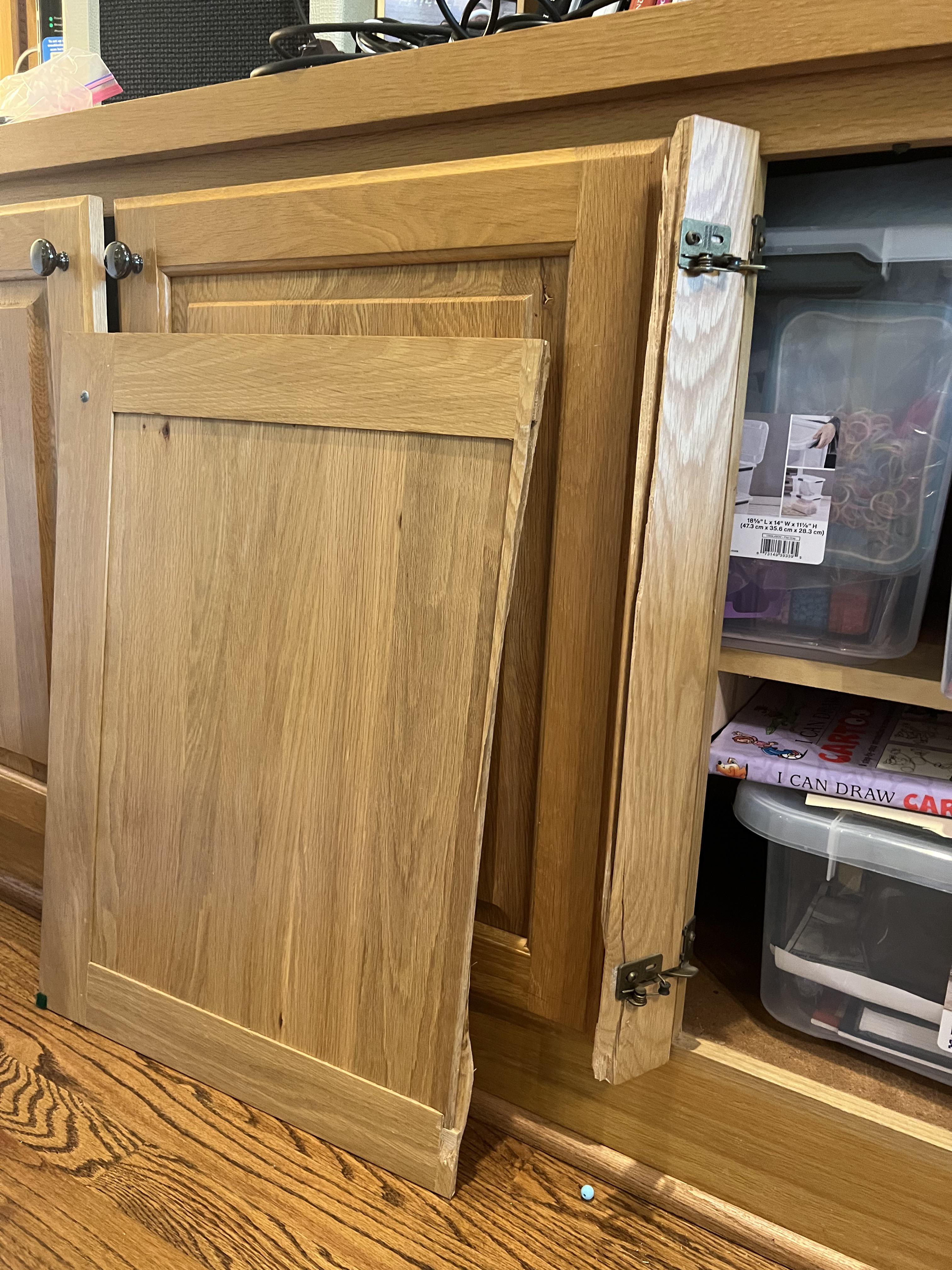 How To Fix A Split Wood Wardrobe Door?